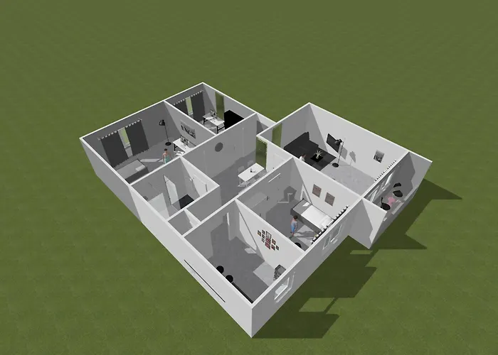 Sh Team Lodges 4 Apartments Fuer Max 19 Personen L Monteure L Messe L Business