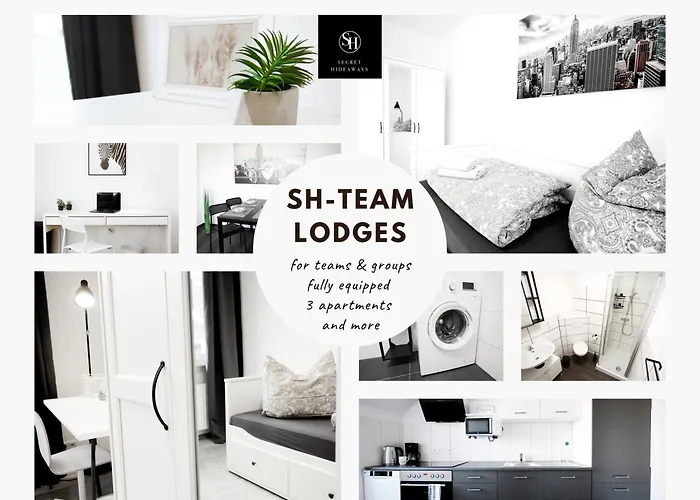 Sh Team Lodges 4 Apartments Fuer Max 19 Personen L Monteure L Messe L Business