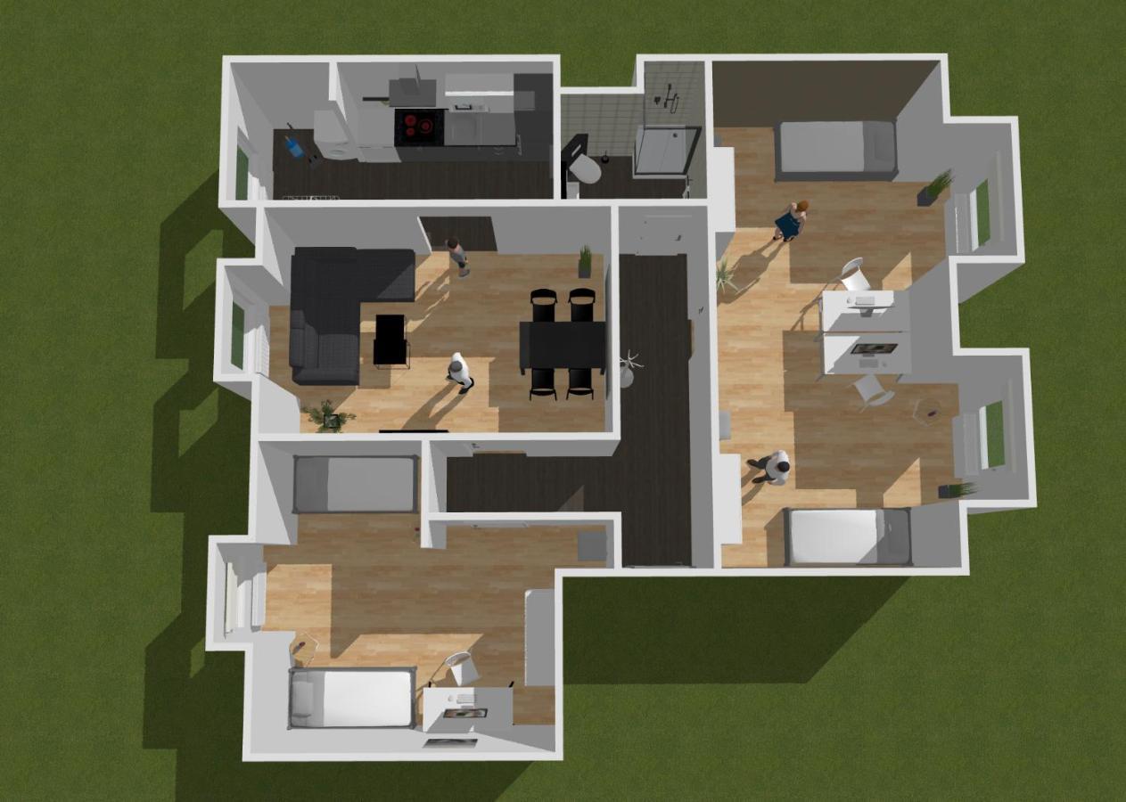 Sh Team 4 Fuer Max 19 Personen L Monteure L Messe L Business Apartment *