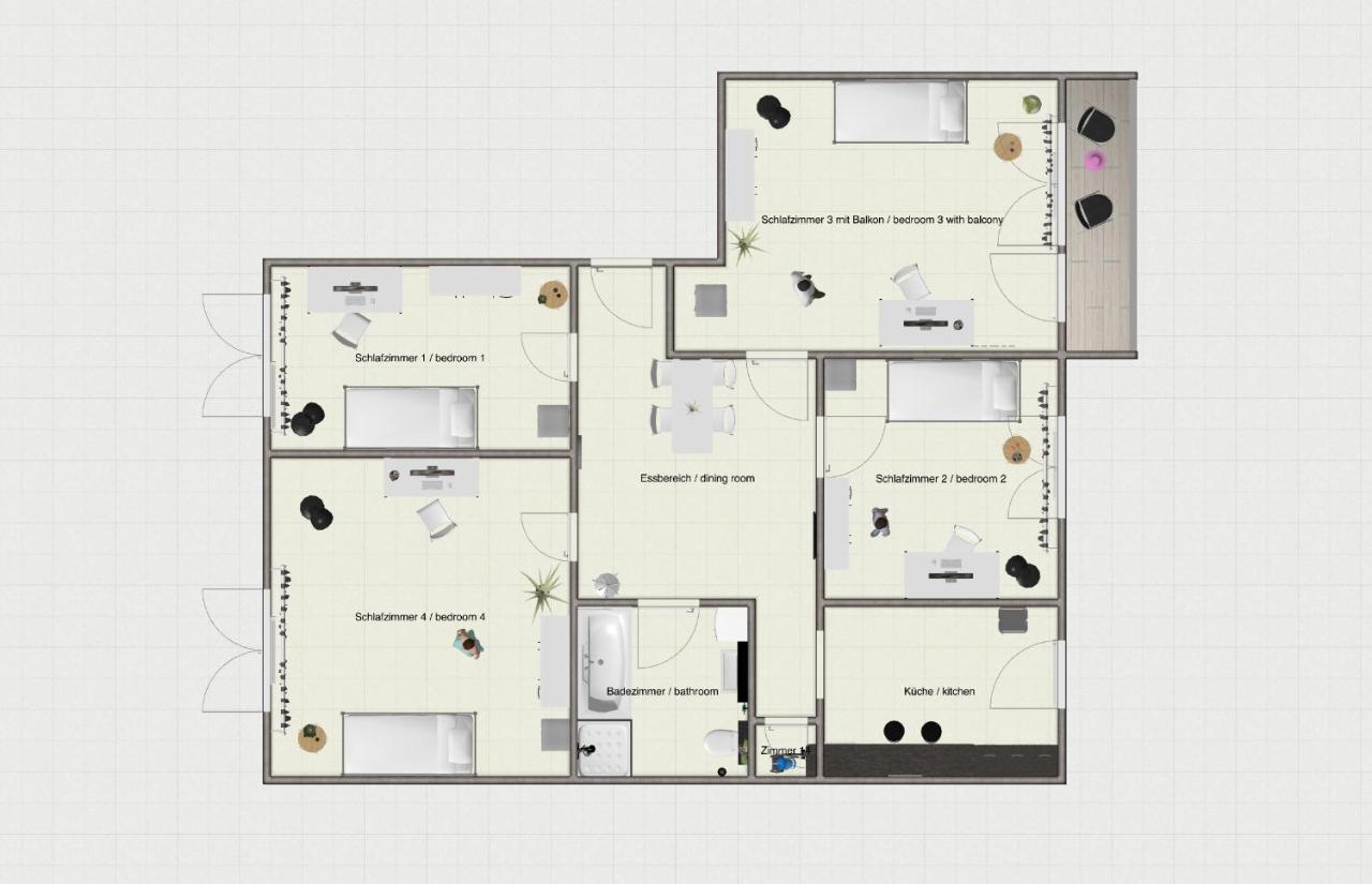 Sh Team 4 Fuer Max 19 Personen L Monteure L Messe L Business Apartment